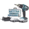 Makita Accuboormachine DF488DAEX2 + 102-delige Accessoireset