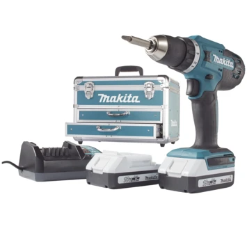 Makita Accuboormachine DF488DAEX2 + 102-delige Accessoireset 1 Makita Accuboormachine DF488DAEX2 + 102-delige Accessoireset