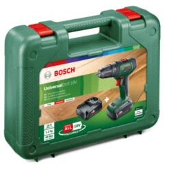 Bosch 18V Accuboormachine UniversalDrill (incl. 2 Accu's 1.5Ah + Lader) -Elektrisch Gereedschap 123 2681