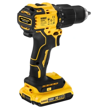 DeWalt 18V XR Klopboormachine Brushless DCD709D2T-QW Incl. 2 Accu's 1.5Ah + Lader 3 DeWalt 18V XR Klopboormachine Brushless DCD709D2T-QW Incl. 2 Accu's 1.5Ah + Lader - Afbeelding 3